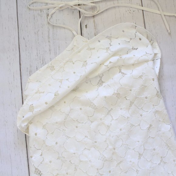 Trina Turk White Lace Halter Dress - Picture 12 of 16